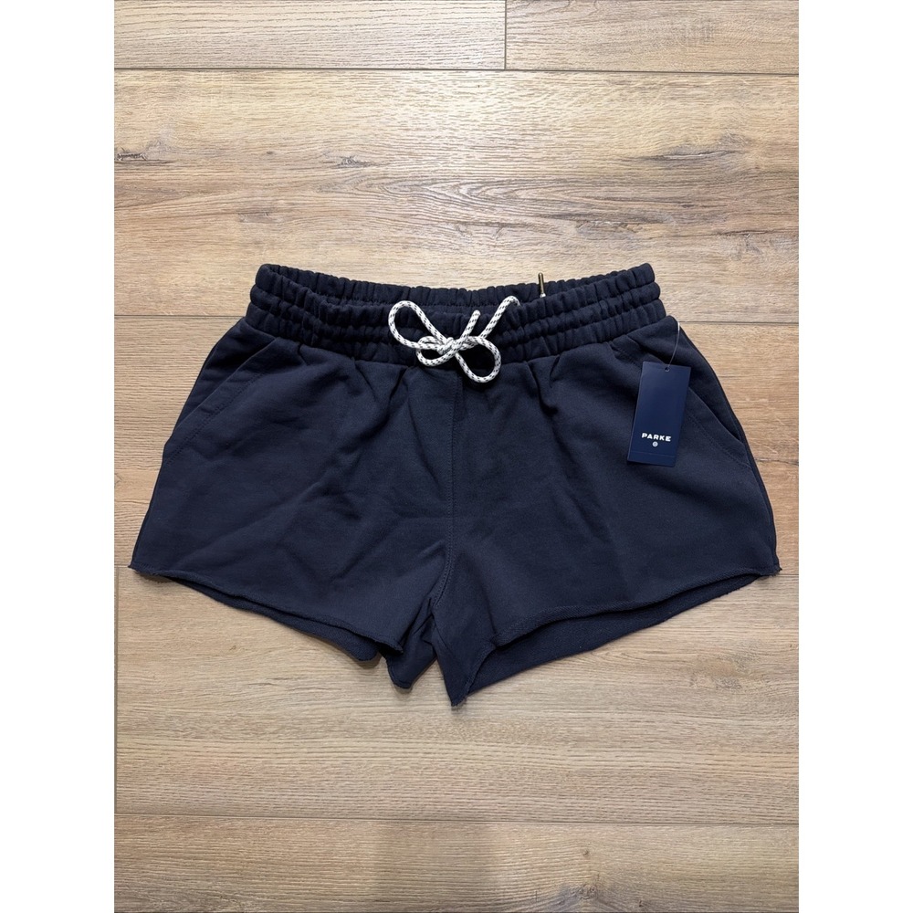 Women's Mid Rise Pull On Sweatshorts - Parke x Target Navy  Size Small